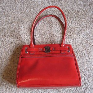 Nine & Co red shoulder bag tote